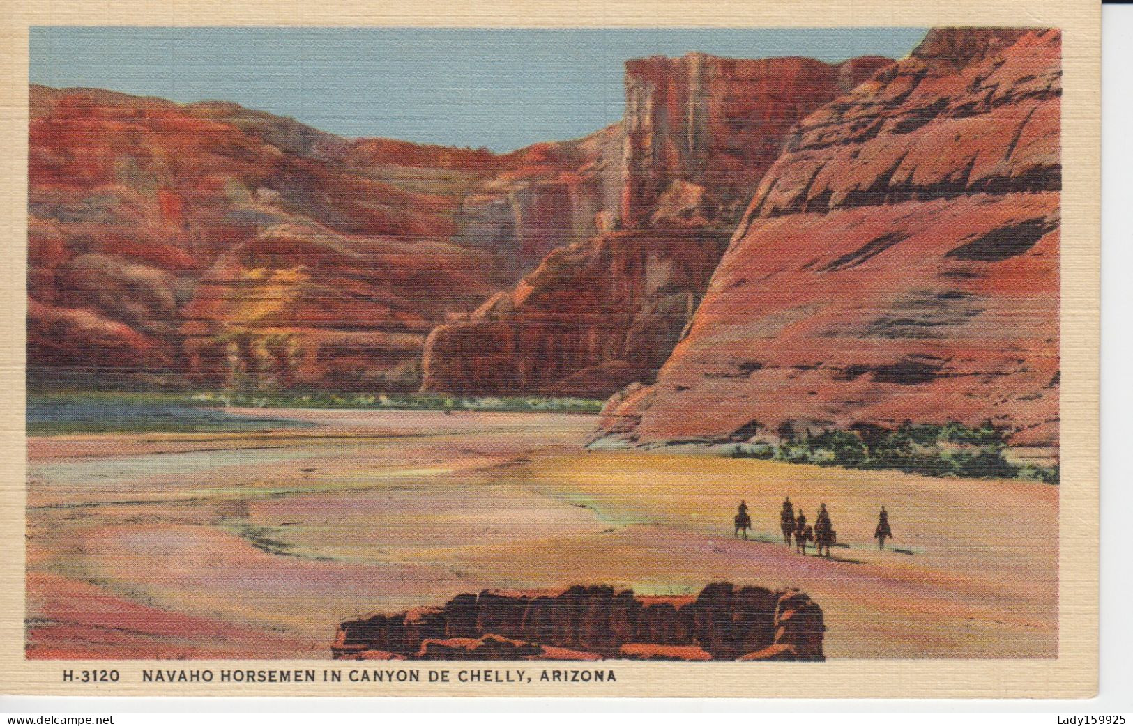 Navaho Horsemen In Canyon De Chelly, Arizona USA. - Autres & Non Classés