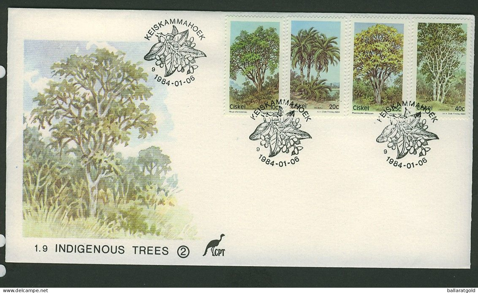 Ciskei 1984 Indigenous Trees First Day Cover 1.9 - Ciskei