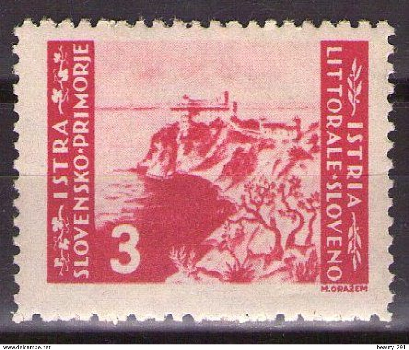 ISTRIA E LITORALE SLOVENO 1946. Tiratura Di Belgrado, Dent. 11-1/2, Sass. 65,  MNH** - Ocu. Yugoslava: Litoral Esloveno