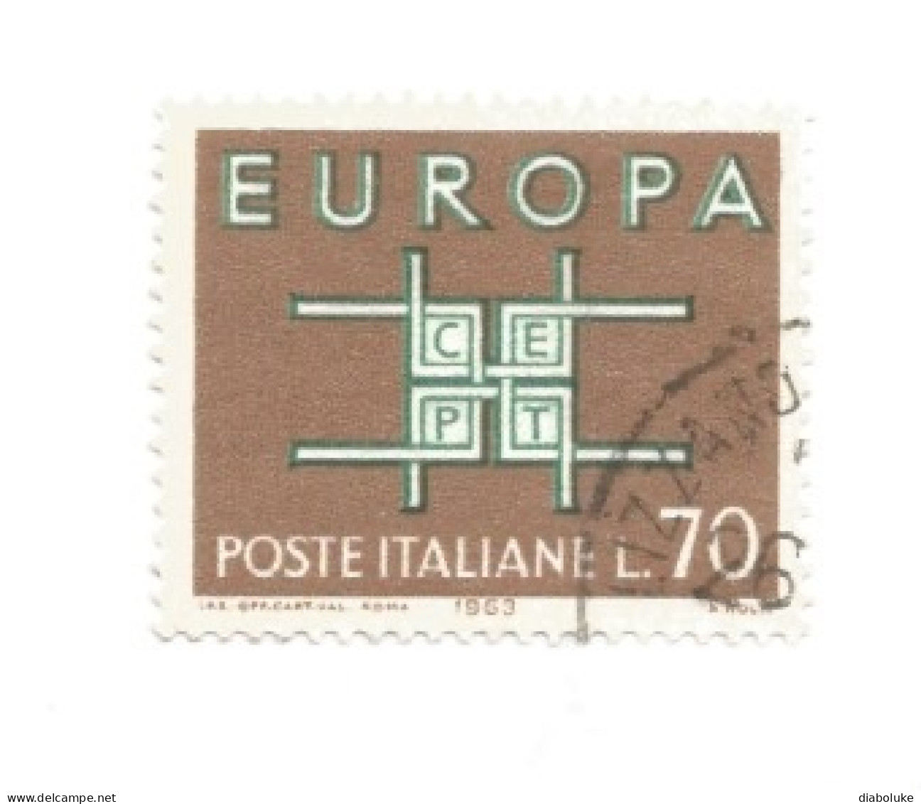 (REPUBBLICA ITALIANA) EUROPA CEPT - 64 used italian stamps