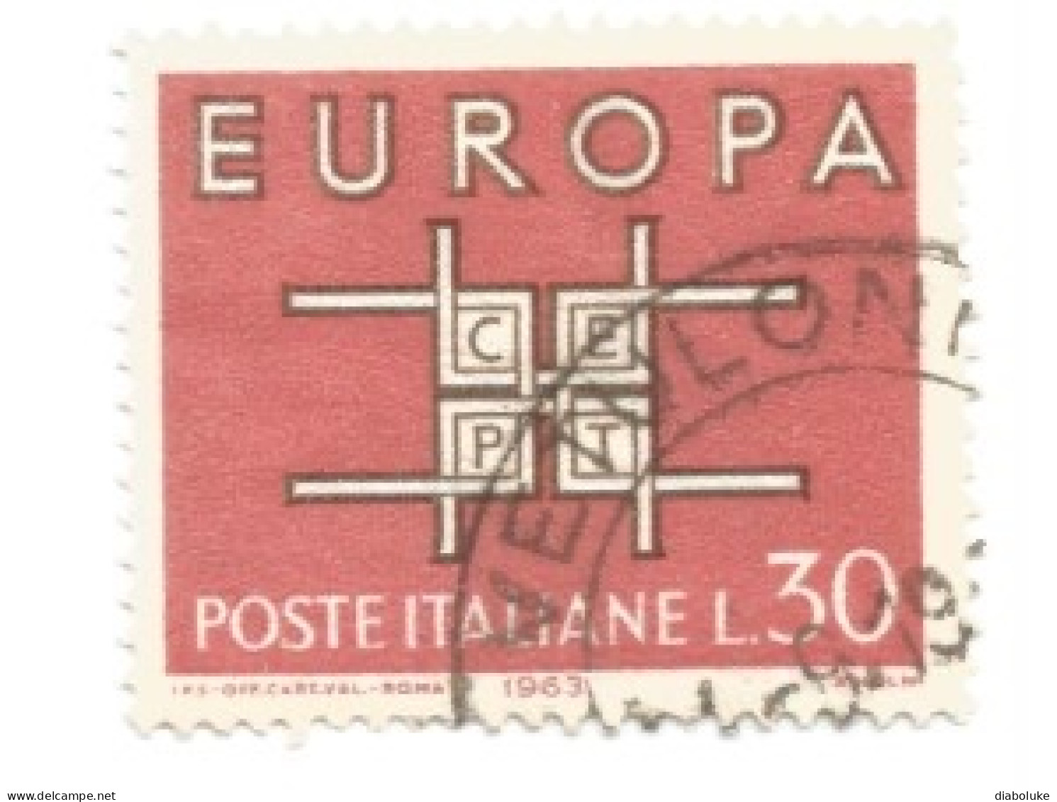 (REPUBBLICA ITALIANA) EUROPA CEPT - 64 used italian stamps