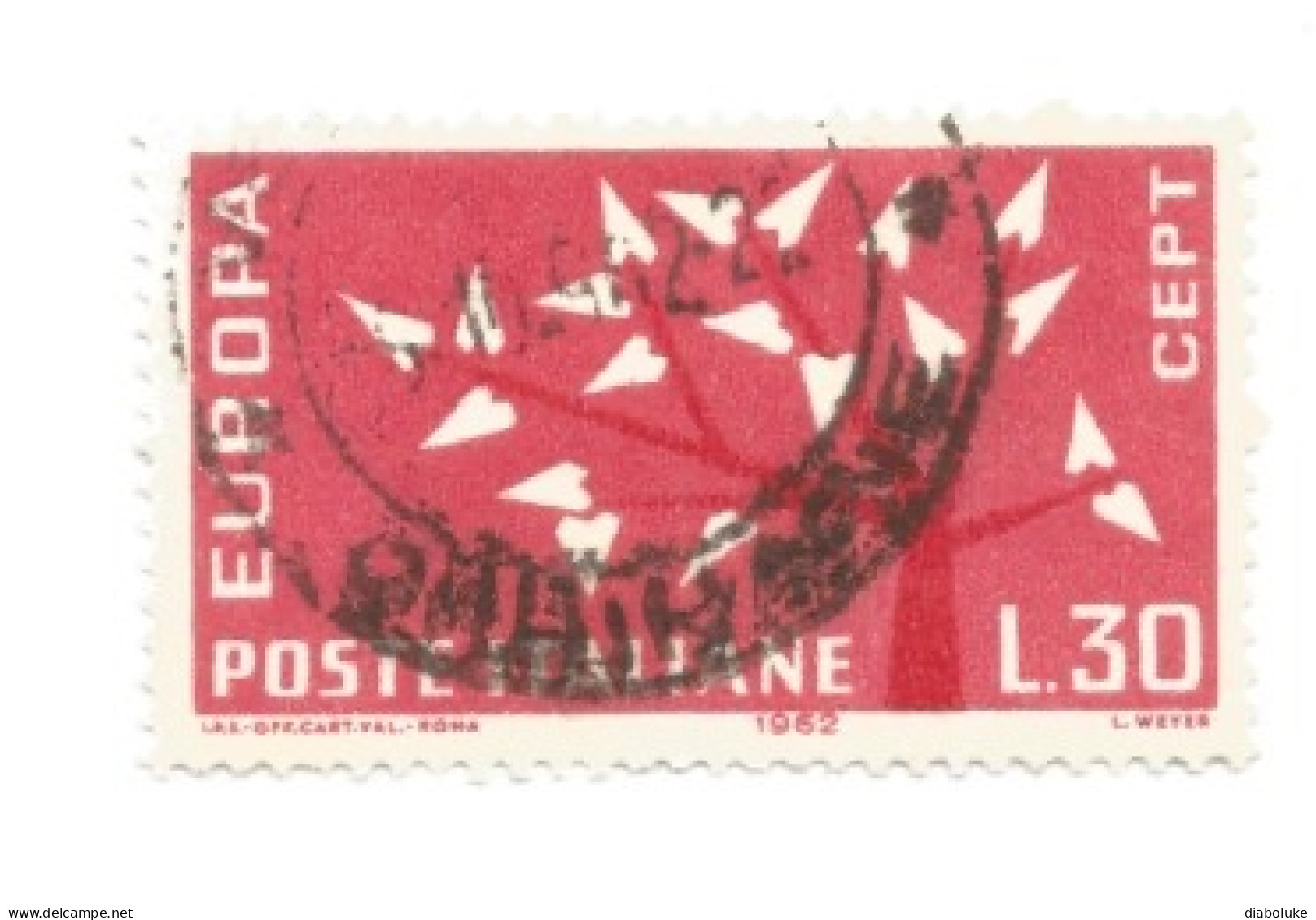 (REPUBBLICA ITALIANA) EUROPA CEPT - 64 used italian stamps