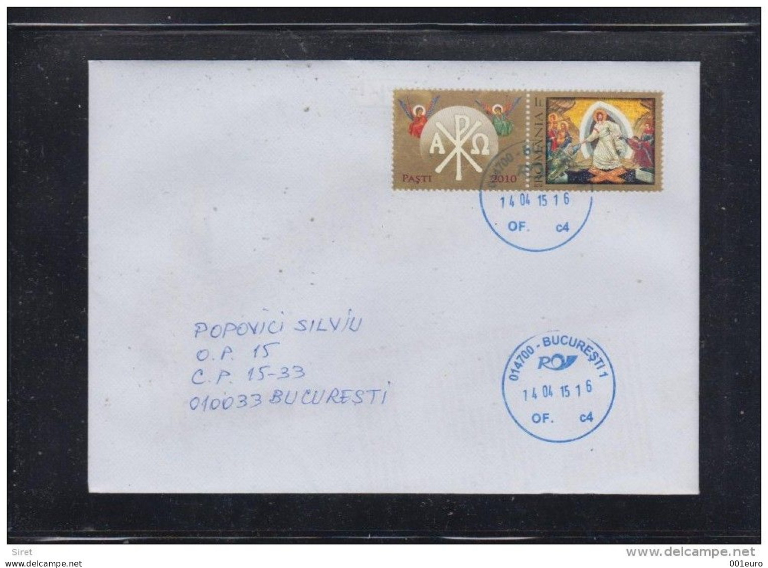 EASTER Used Stamp & Vignette On Circulated Cover Item N° #310331717 - Registered Shipping! - Used Stamps