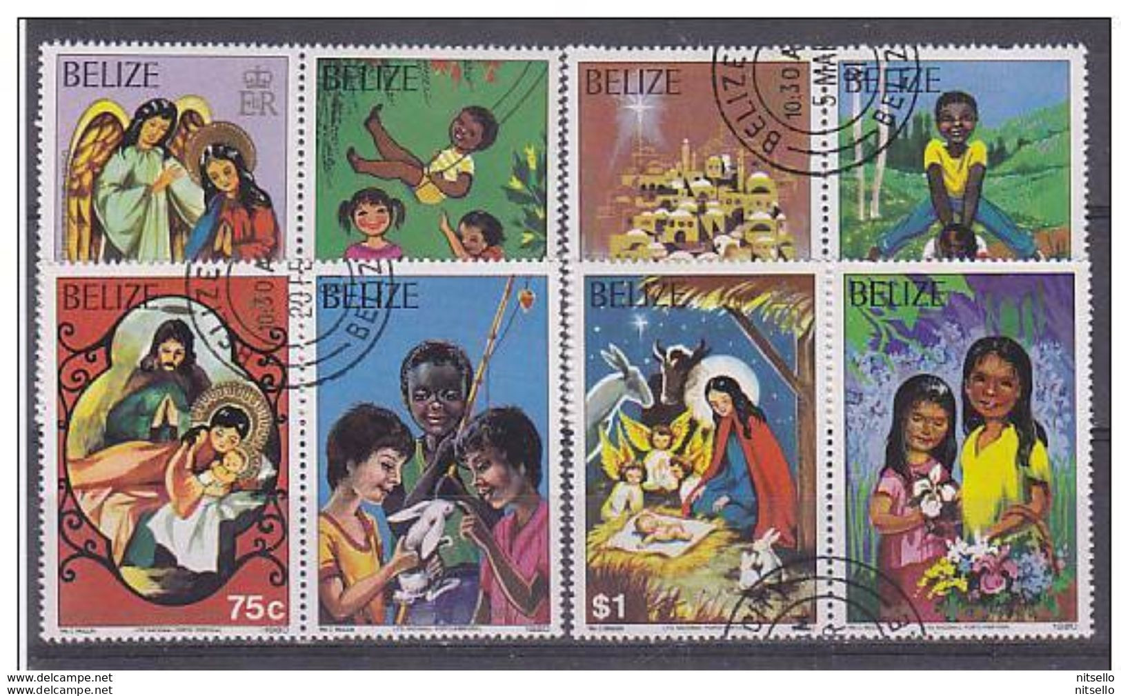 LOTE 1414 /// (C060) BELICE   YVERT Nº: 504/511  2 SCANS     // CATALOG./COTE: 4,75€ - Belize (1973-...)