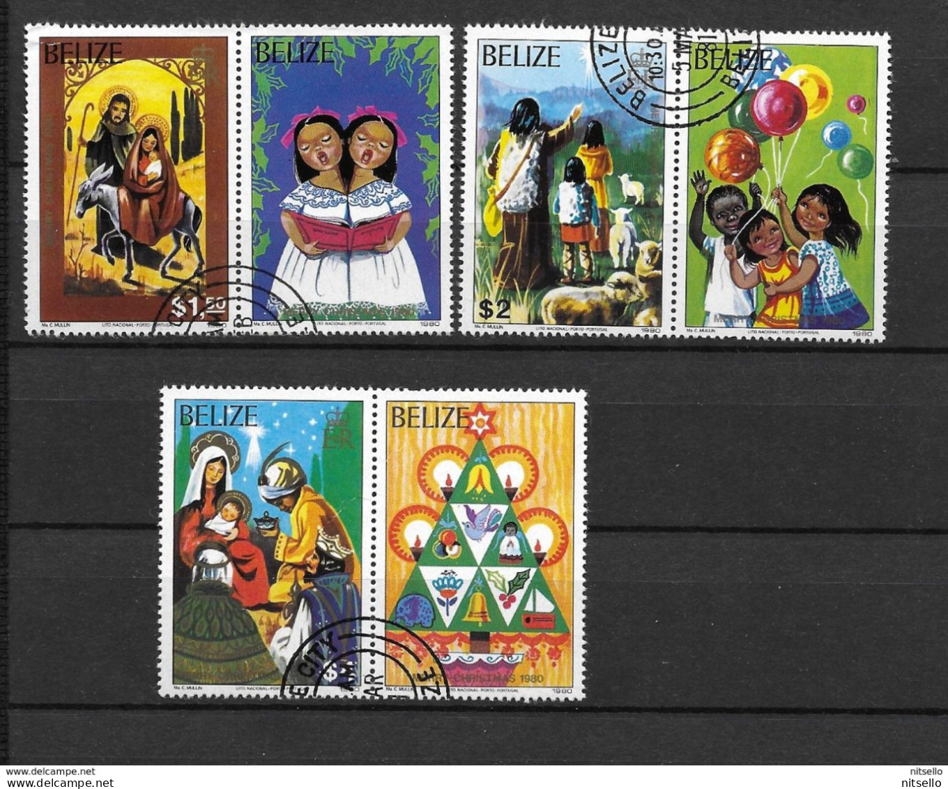 LOTE 1414 /// (C060) BELICE   YVERT Nº: 504/511  2 SCANS     // CATALOG./COTE: 4,75€ - Belize (1973-...)