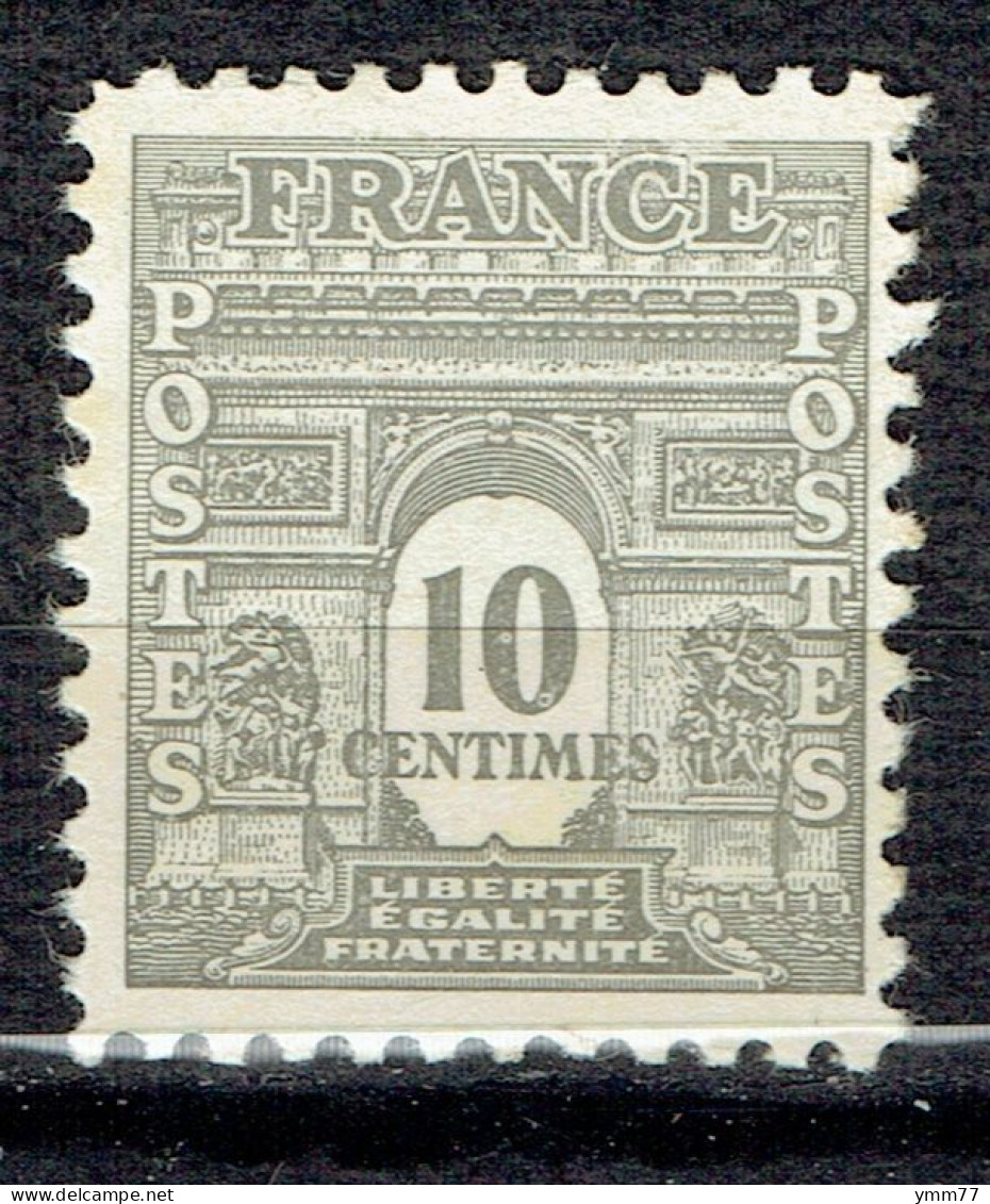 10 C Gris Arc De Triomphe - 1944-45 Arc Of Triomphe