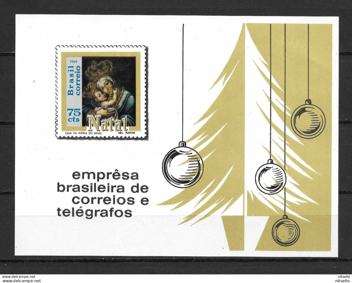 HB MUNDIAL   ///  BRASIL 1969    YVERT Nº: HB 25 **MNH     COTE: 25€ - Blocs-feuillets