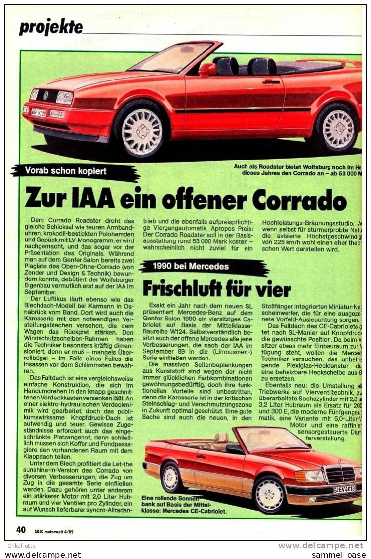 ADAC - Motorwelt 1989 Test : Fiat Uno - Skoda Favorit - Auto & Verkehr