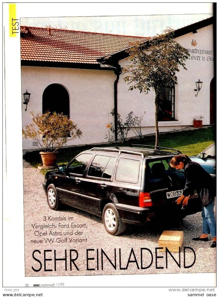 ADAC - Motorwelt 1993 Test : Saab 900 - Lotus Seventy - Auto & Verkehr