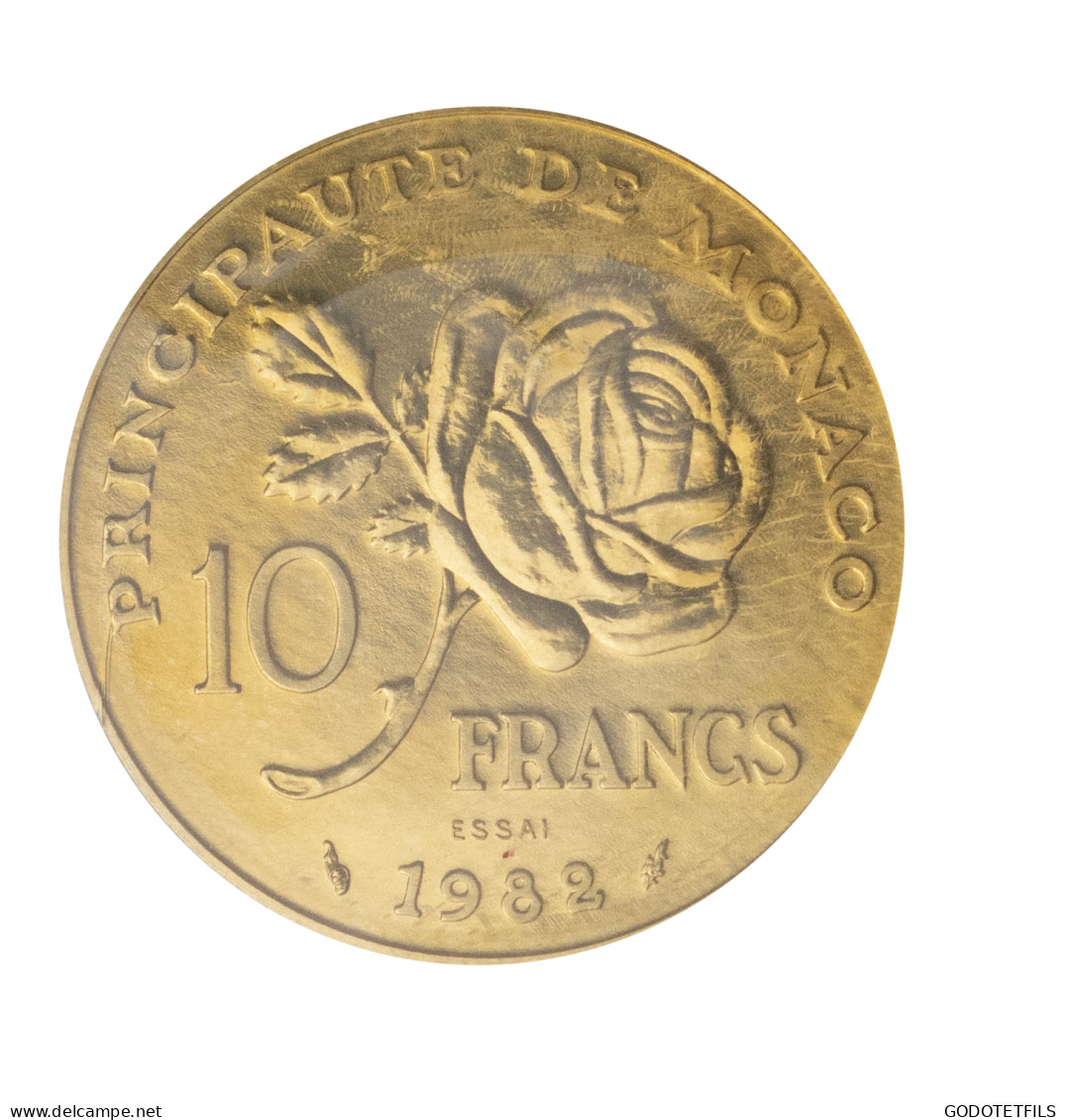 Monaco-10 Francs Or Princesse Grace De Monaco Essai Paris 1982 - Uncirculated