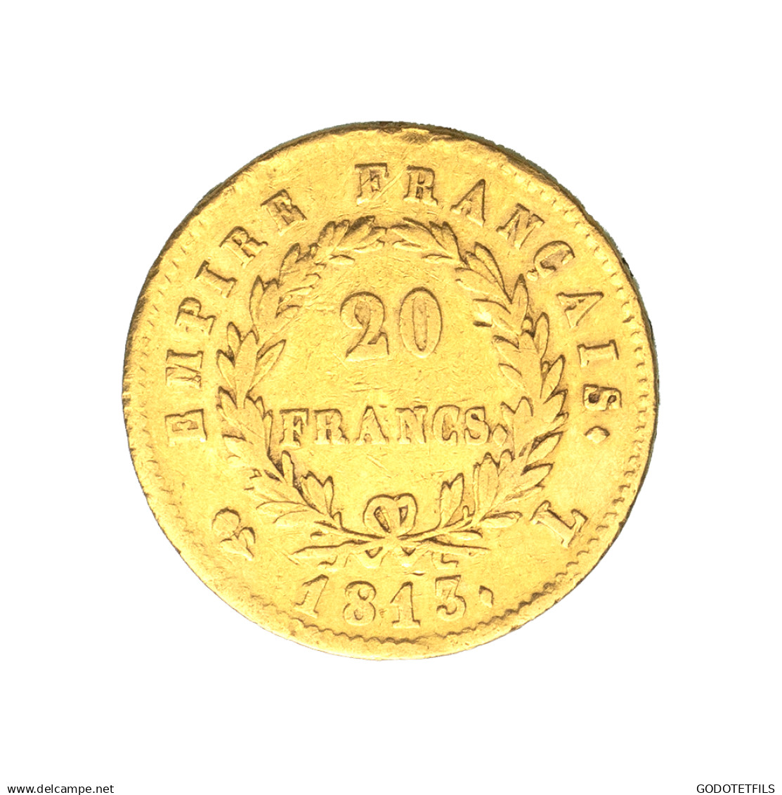 Premier-Empire-Napoléon 1er 20 Francs Tête Laurée 1813 Bayonne - 20 Francs (gold)