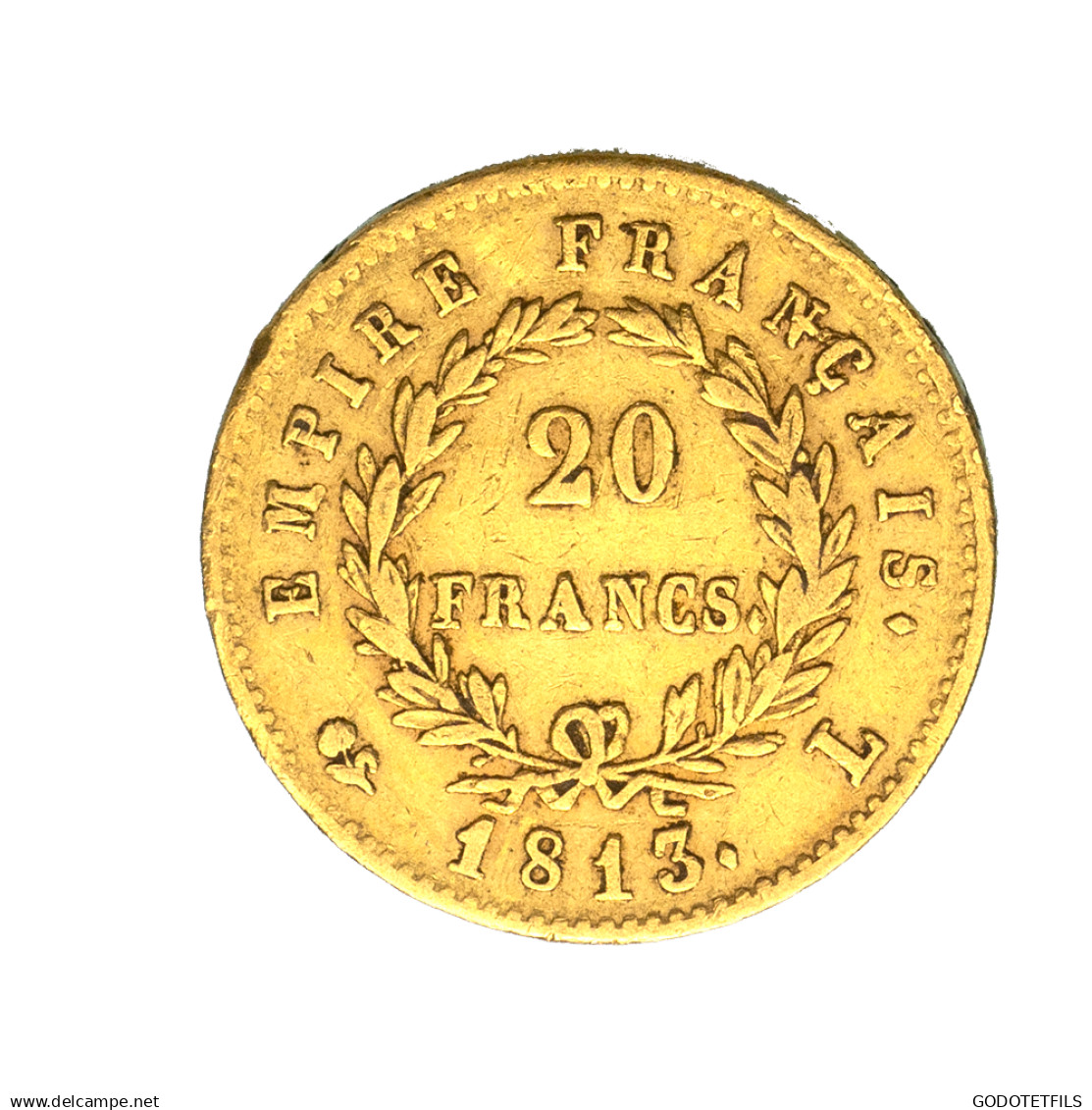 Premier-Empire- Napoléon 1er 20 Francs Tête Laurée 1813 Bayonne - 20 Francs (or)