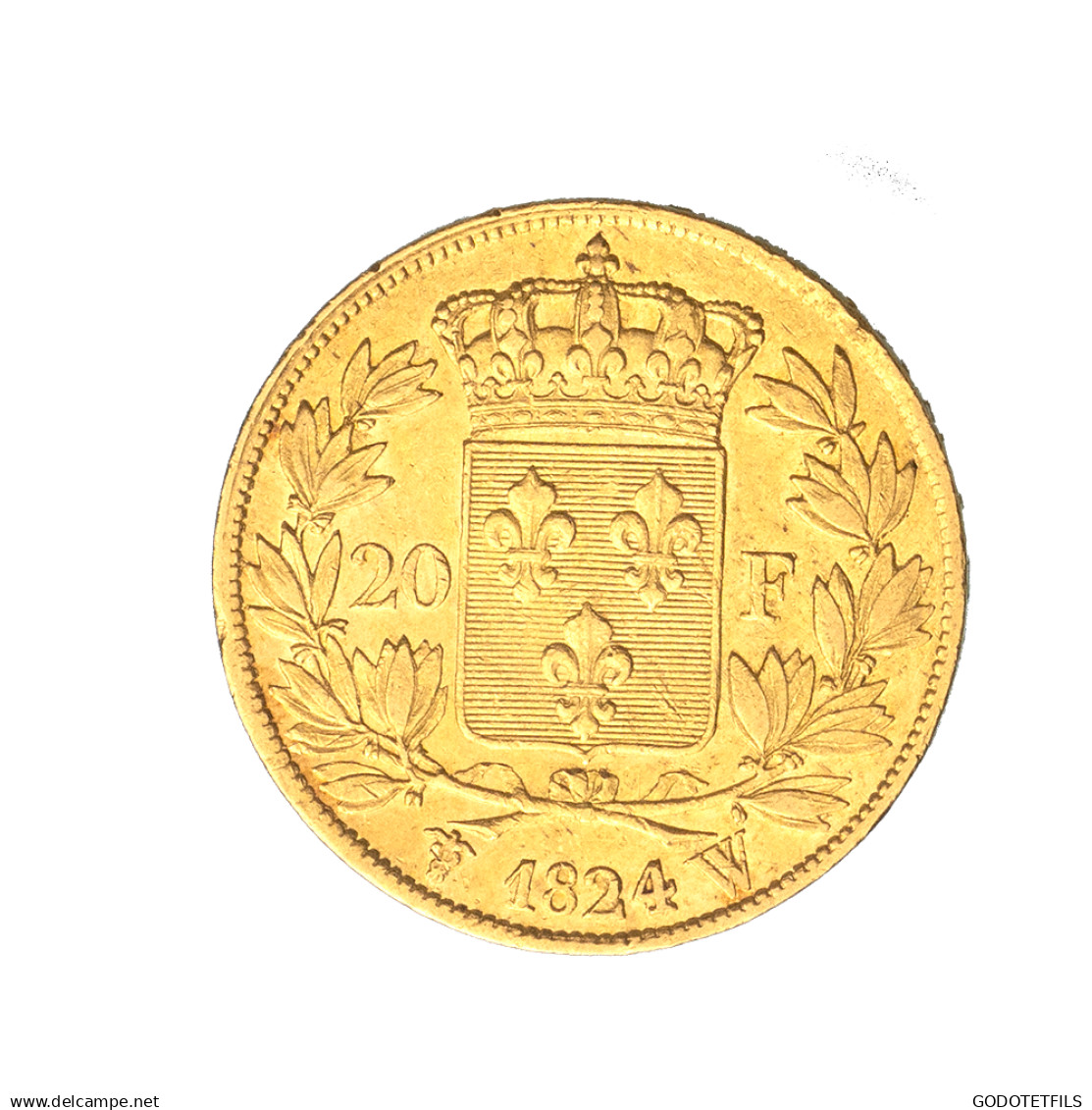 Louis XVIII-20 Francs 1824 Lille - 20 Francs (goud)