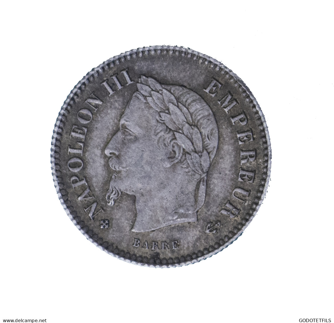 20 Centimes Napoléon III, 1867 Tête Laurée Strasbourg - 20 Centimes