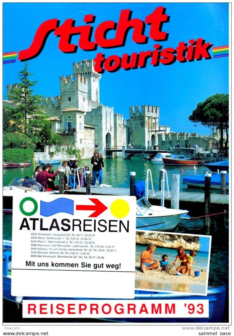 Reise Katalog - Stich Touristik 1993 - Mit DM Preisen - Reise & Fun