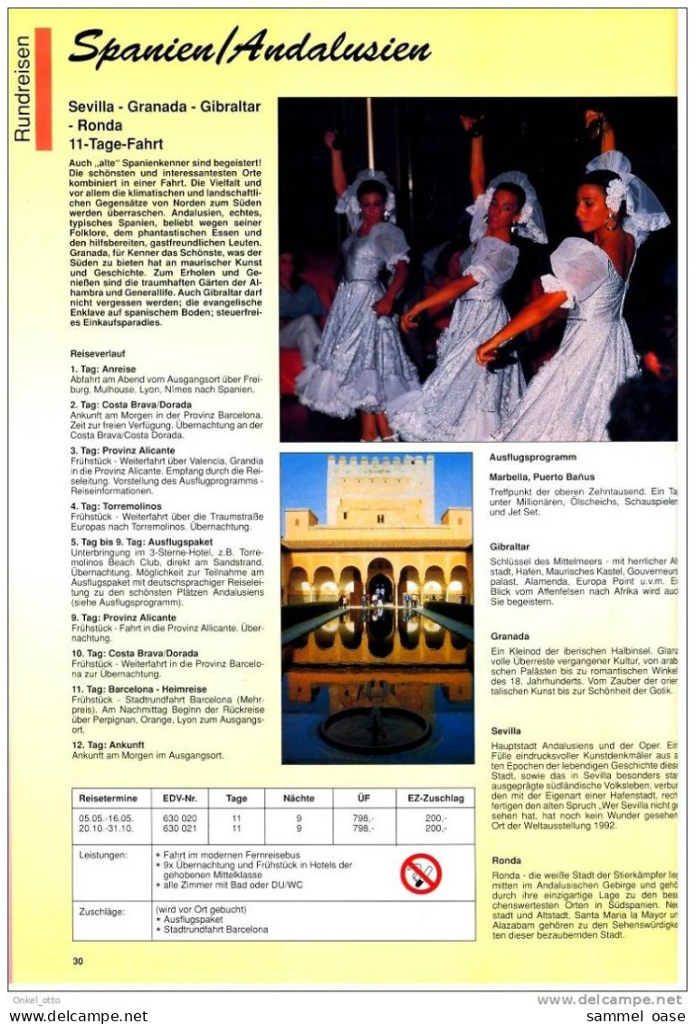 Reise Katalog - Stich Touristik 1993 - Mit DM Preisen - Viajes  & Diversiones
