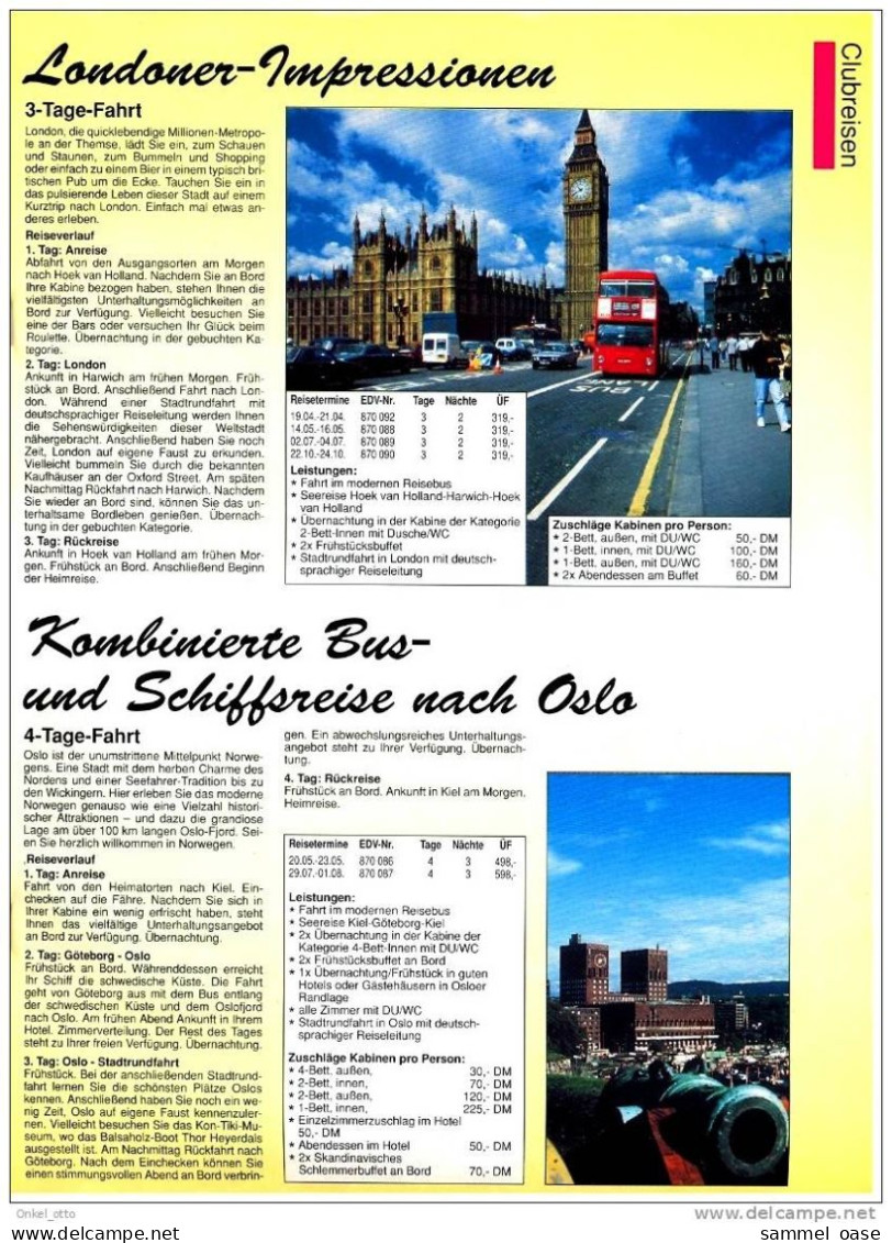 Reise Katalog - Stich Touristik 1993 - Mit DM Preisen - Viaggi & Divertimenti