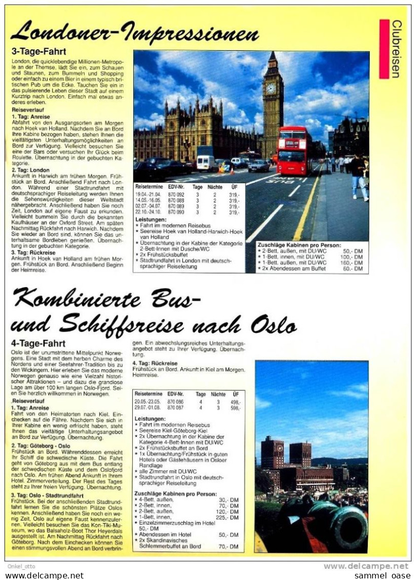 Reise Katalog - Stich Touristik 1993 - Mit DM Preisen - Viajes  & Diversiones