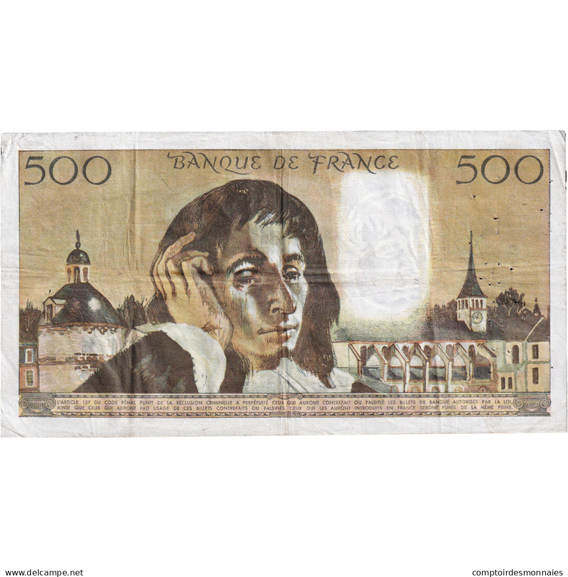 France, 500 Francs, Pascal, 1969, X.9, TTB, Fayette:71.3 - 500 F 1968-1993 ''Pascal''