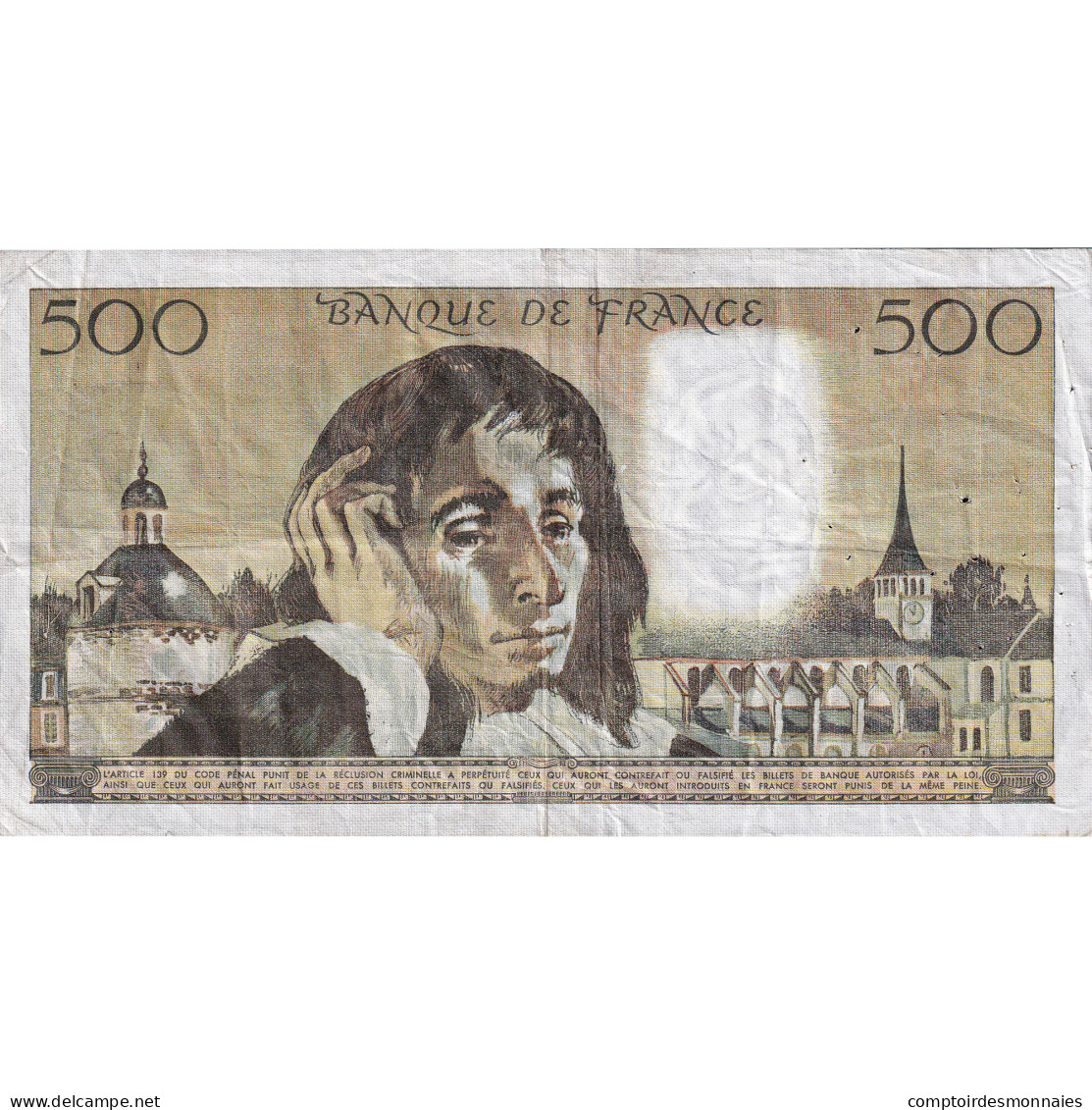 France, 500 Francs, Pascal, 1971, V.25, TTB, Fayette:71.6 - 500 F 1968-1993 ''Pascal''