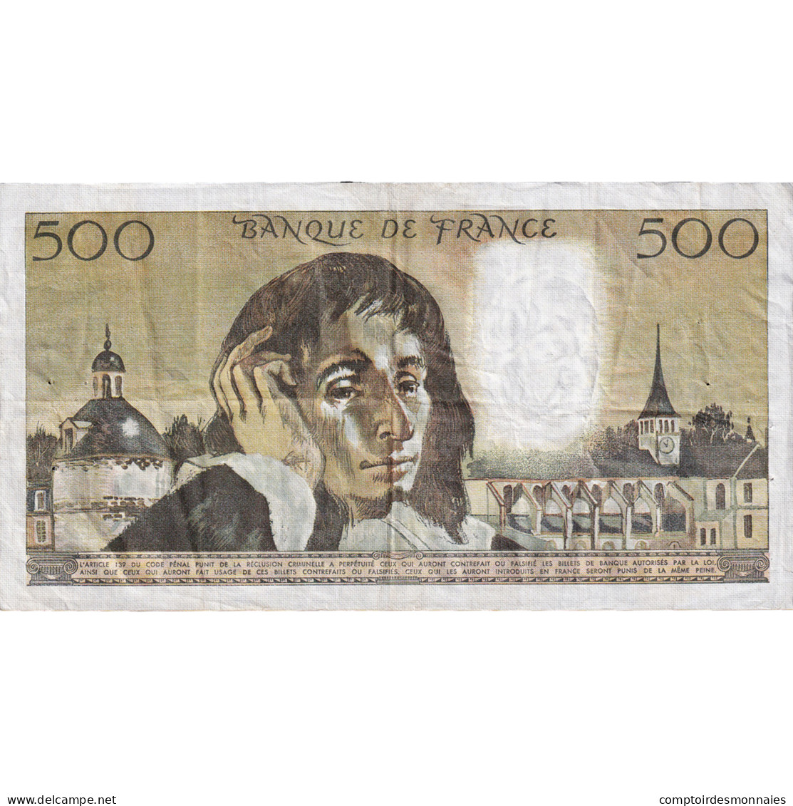 France, 500 Francs, Pascal, 1971, Y.24, TB+, Fayette:71.6 - 500 F 1968-1993 ''Pascal''