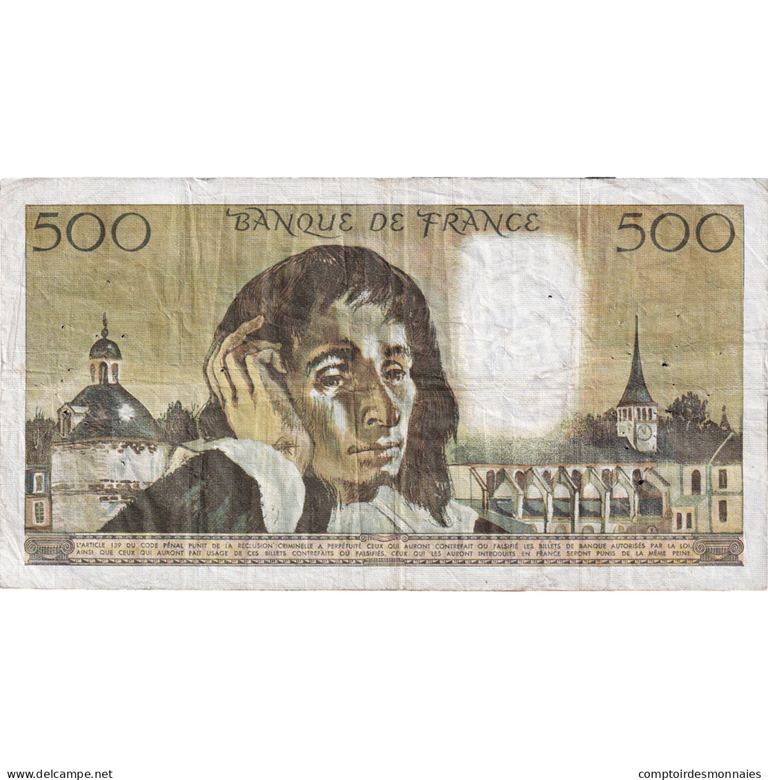 France, 500 Francs, Pascal, 1971, T.26, TB+, Fayette:71.7 - 500 F 1968-1993 ''Pascal''