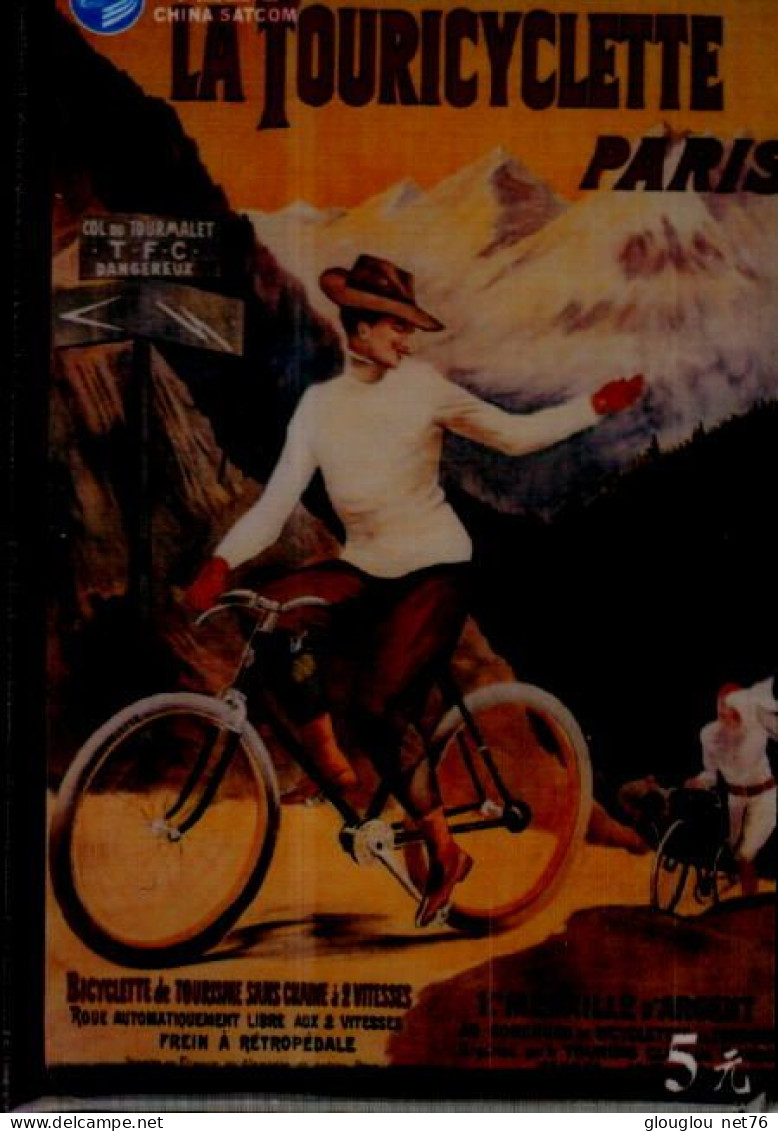 TELECARTE ETRANGERE       CYCLE...LA TOURICYCLETTE  PARIS ... - Advertising