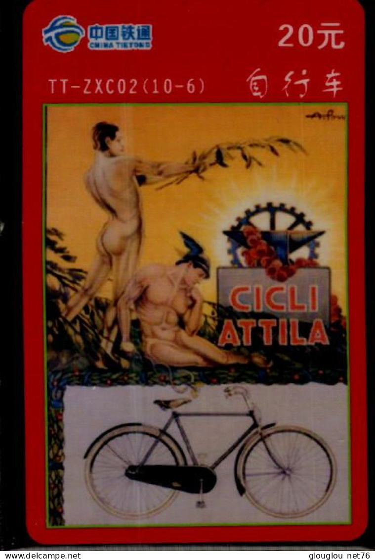 TELECARTE ETRANGERE       CYCLE  ..CICLI ATTILA. ... - Publicité