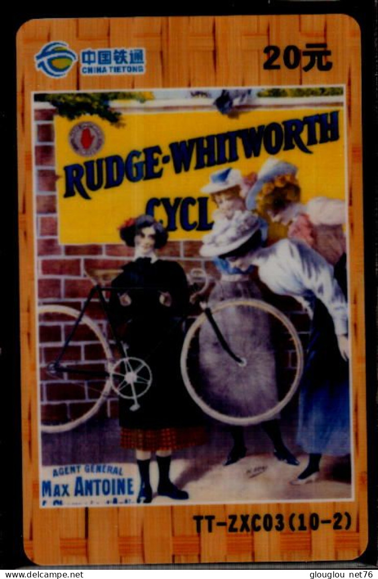 TELECARTE ETRANGERE       CYCLE . RUDGE-WHITWORTH... - Publicité