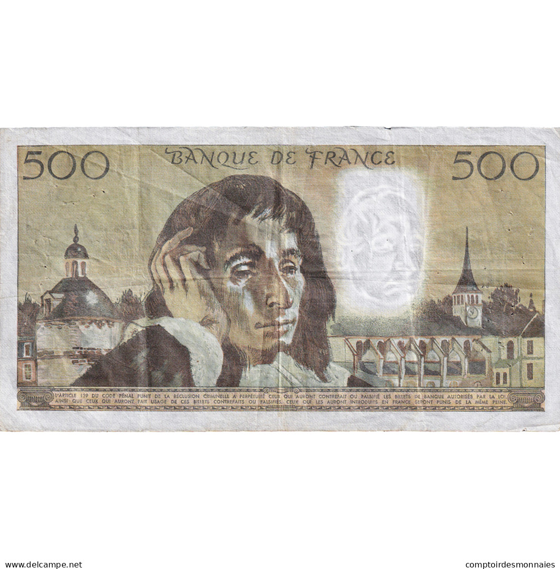 France, 500 Francs, Pascal, 1975, Q.50, TTB, Fayette:71.13 - 500 F 1968-1993 ''Pascal''