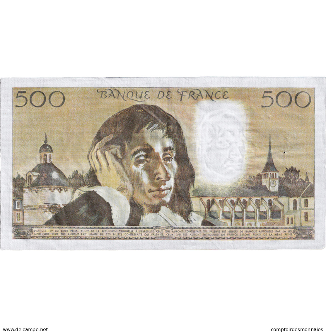 France, 500 Francs, Pascal, 1976, S.64, TTB+, Fayette:71.15 - 500 F 1968-1993 ''Pascal''