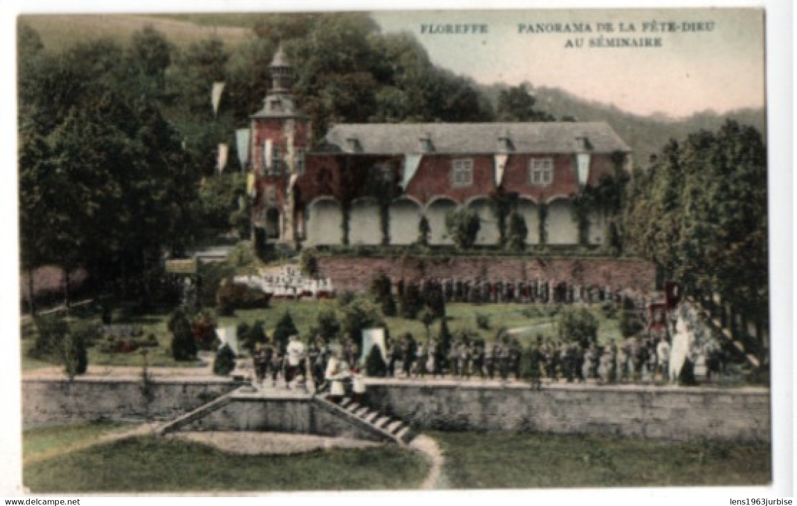 Floreffe ,Panorama De La Fête Dieu Au Séminaire  ( Couleur ) - Floreffe