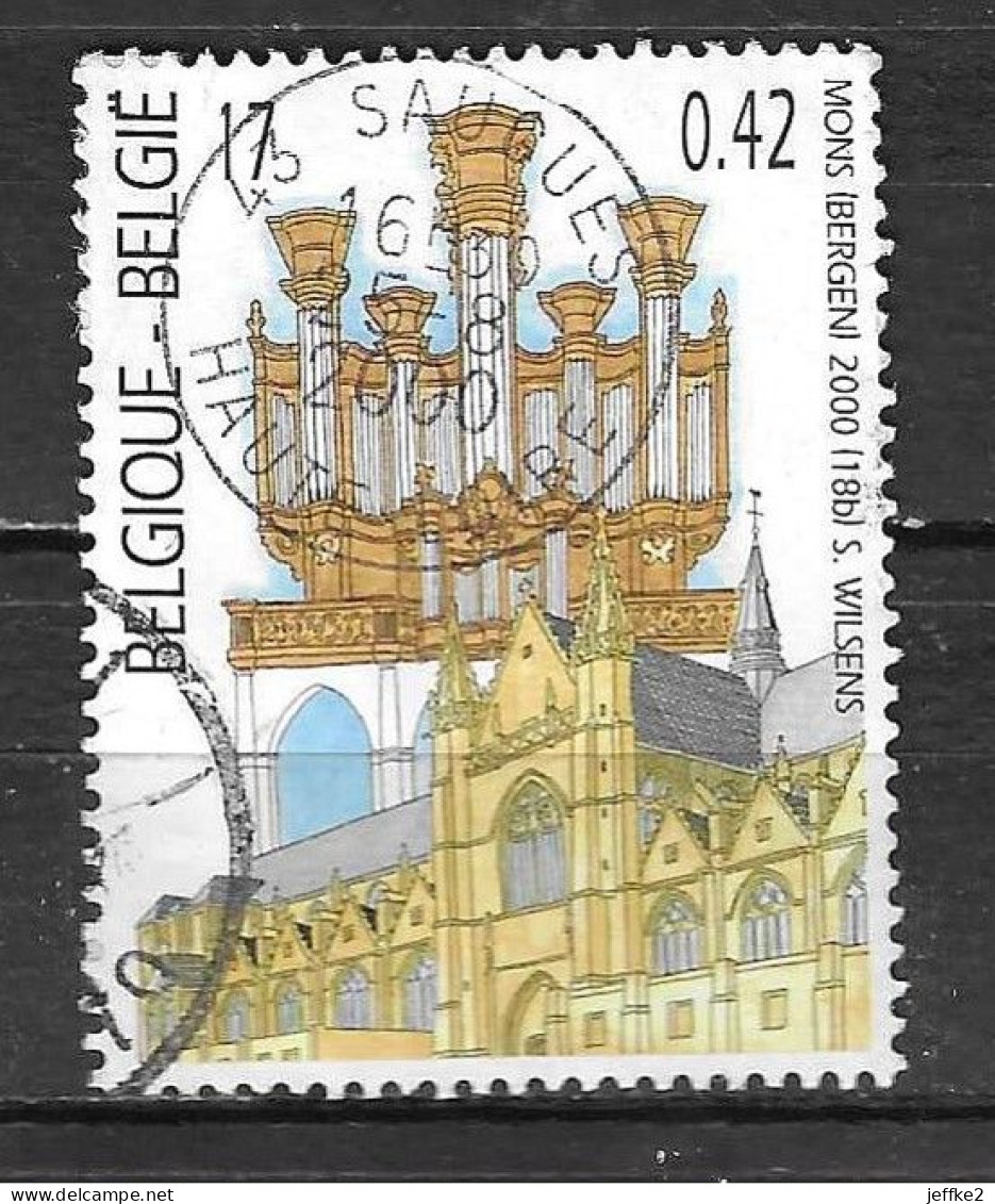 2927  Collégiale Ste-Waudru - Bonne Valeur - Oblit. étrangère (France) - LOOK!!!! - 1991-2020