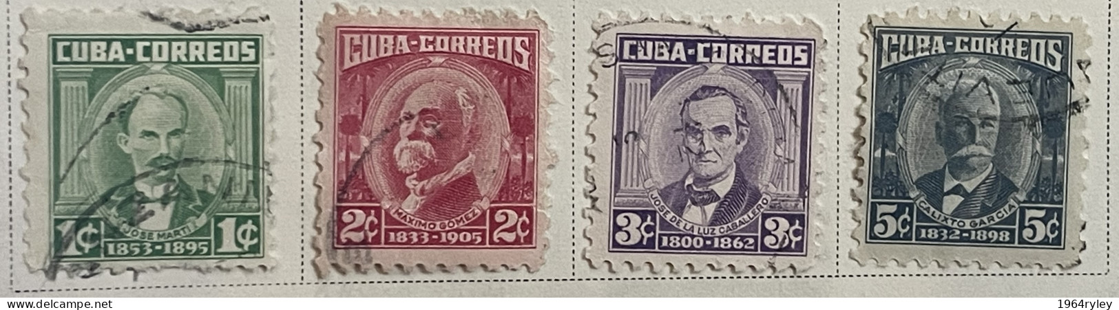 CUBA - (0) - 1954  -   # 519/528   10 VALUS - Gebraucht