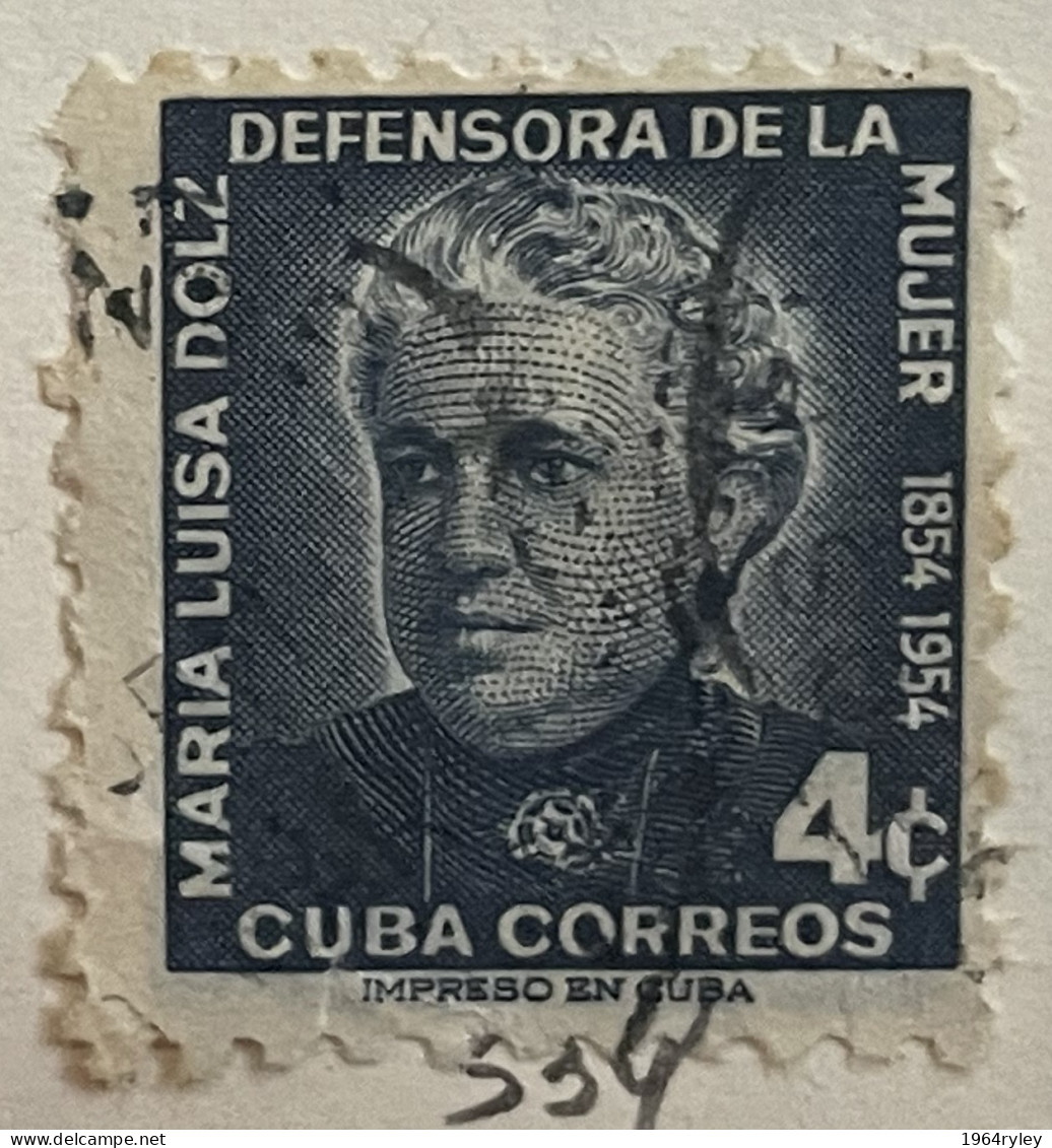 CUBA - (0) - 1954  -   # 534 - Gebruikt