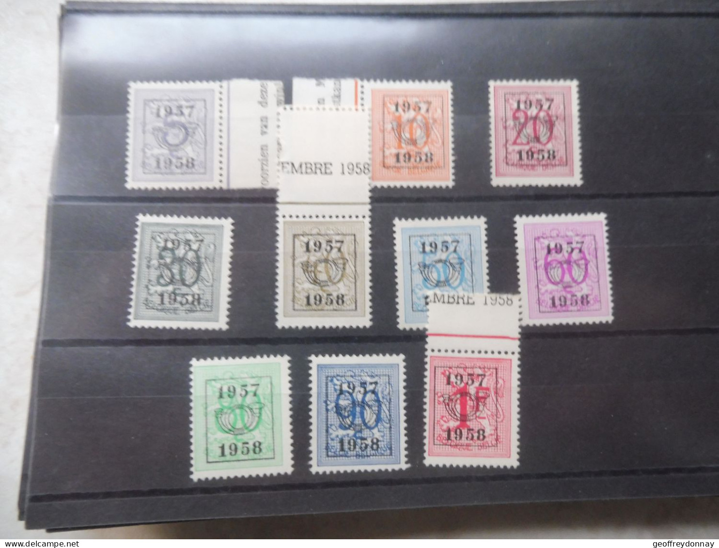 Belgique Belgie Preo 50  ( 1957 ) Pre 666/675 Mnh **  Série Parfaite / Perfect - Typos 1951-80 (Chiffre Sur Lion)