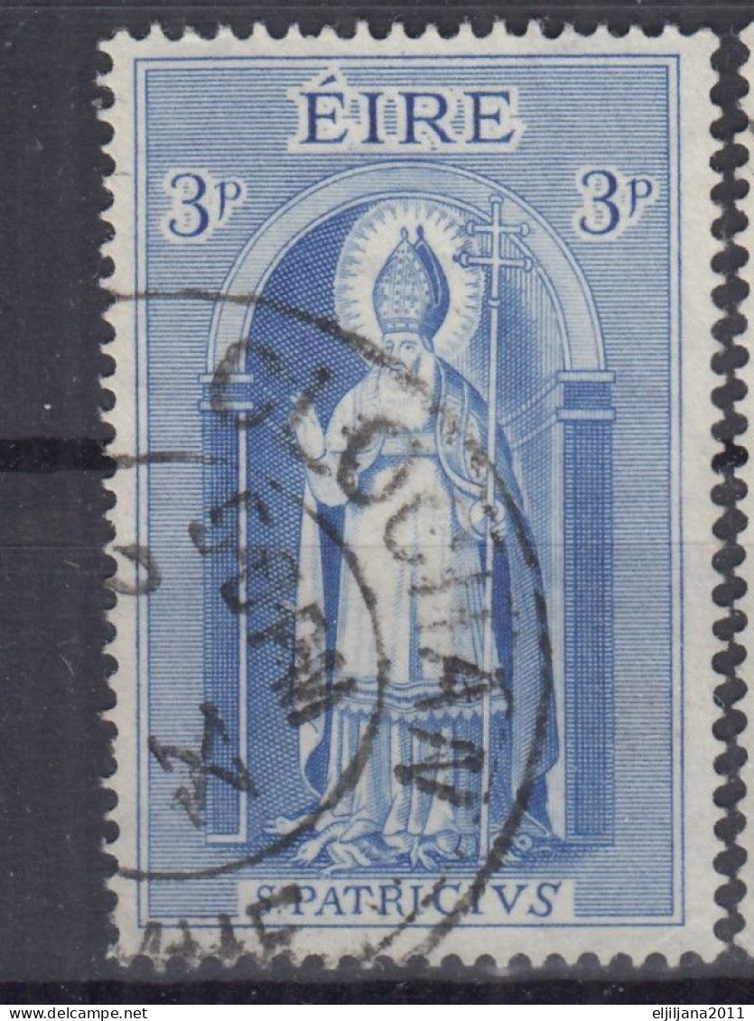 SALE !! 50 % OFF !! ⁕ IRELAND 1961 EIRE ⁕ St. Patrick 1.500 Anniv. Of Death, 3 Pg. ⁕ 10v Used - Used Stamps