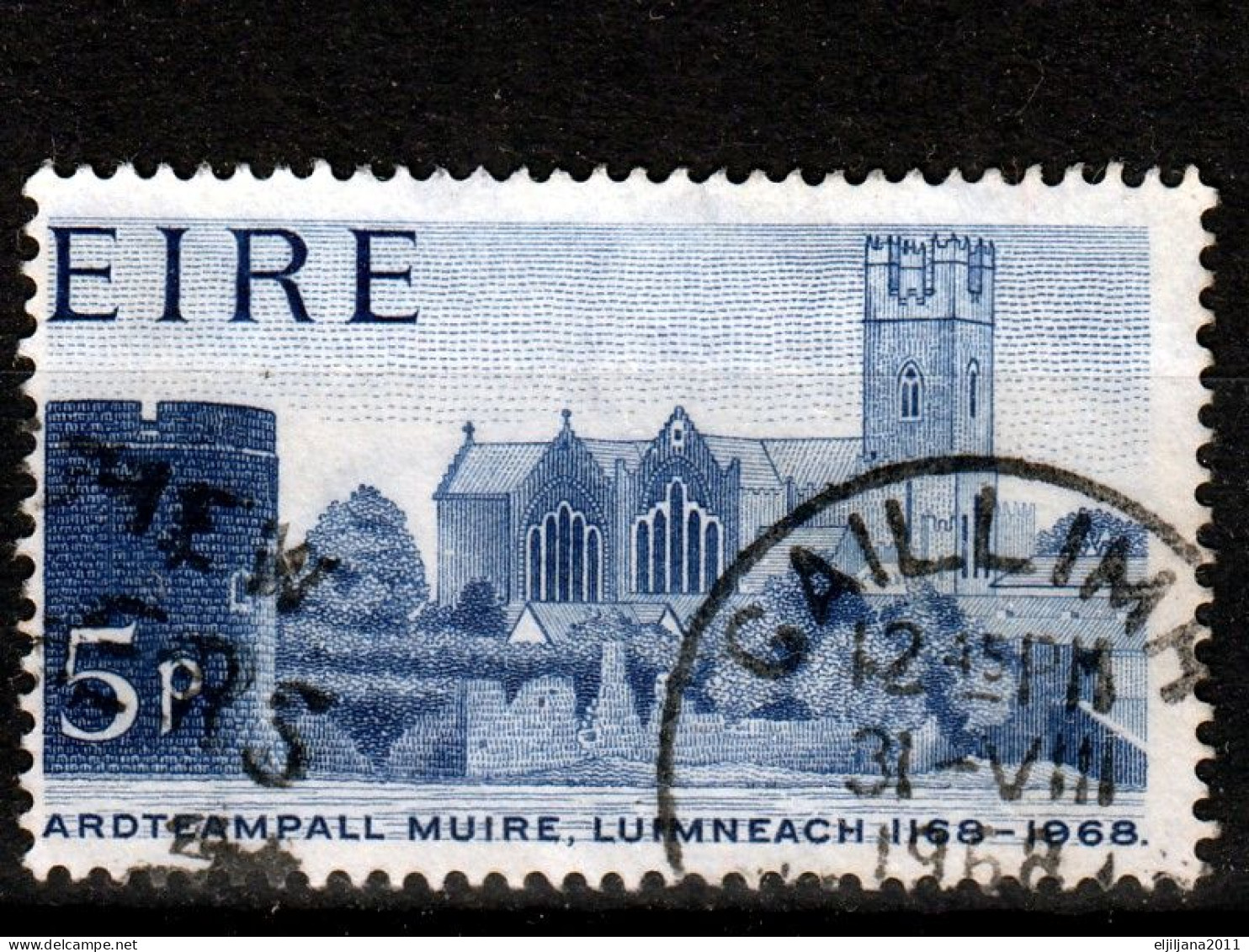 SALE !! 50 % OFF !! ⁕ IRELAND 1968 EIRE ⁕ 800th Anniversary Of St Mary's Cathedral 5 Pg. ⁕ 55v Used - Oblitérés