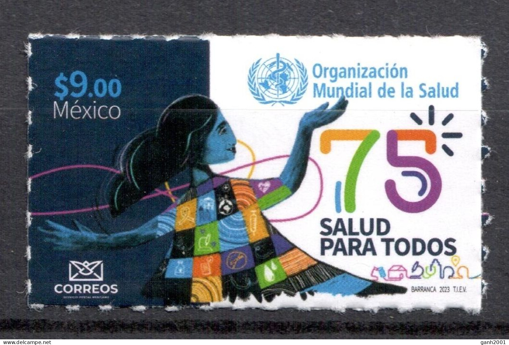 Mexico 2023 / UNO World Health Organization WHO MNH Organización Mundial De La Salud OMS ONU / Cu21723  27-42 - WGO