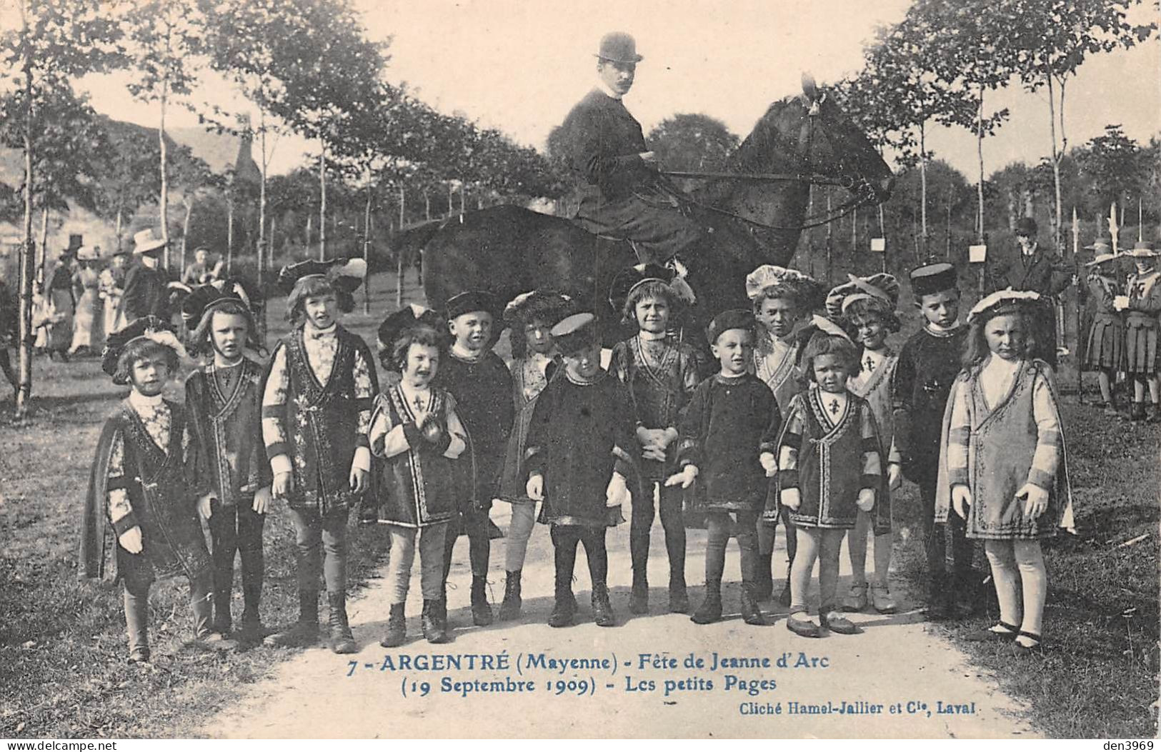 ARGENTRE (Mayenne) - Fête De Jeanne D'Arc (19 Septembre 1909) - Les Petits Pages - Cheval - Argentre