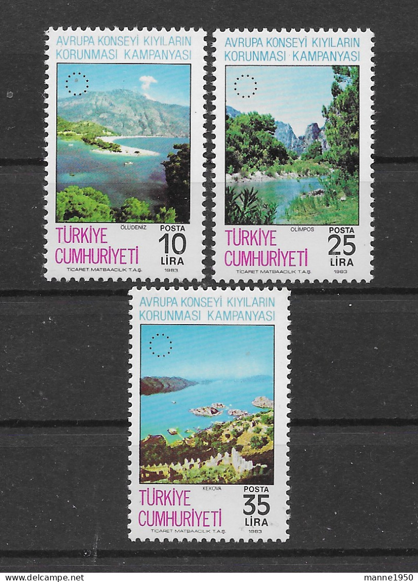 Türkei 1983 Natur Mi.Nr. 2640/42 Kpl. Satz ** - Unused Stamps