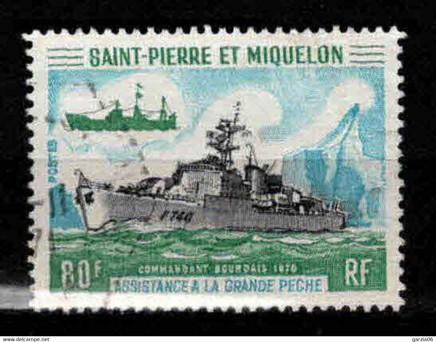 St Pierre Et Miquelon  - 1971 -  Bateaux  - N° 413  - Oblit - Used - Gebruikt