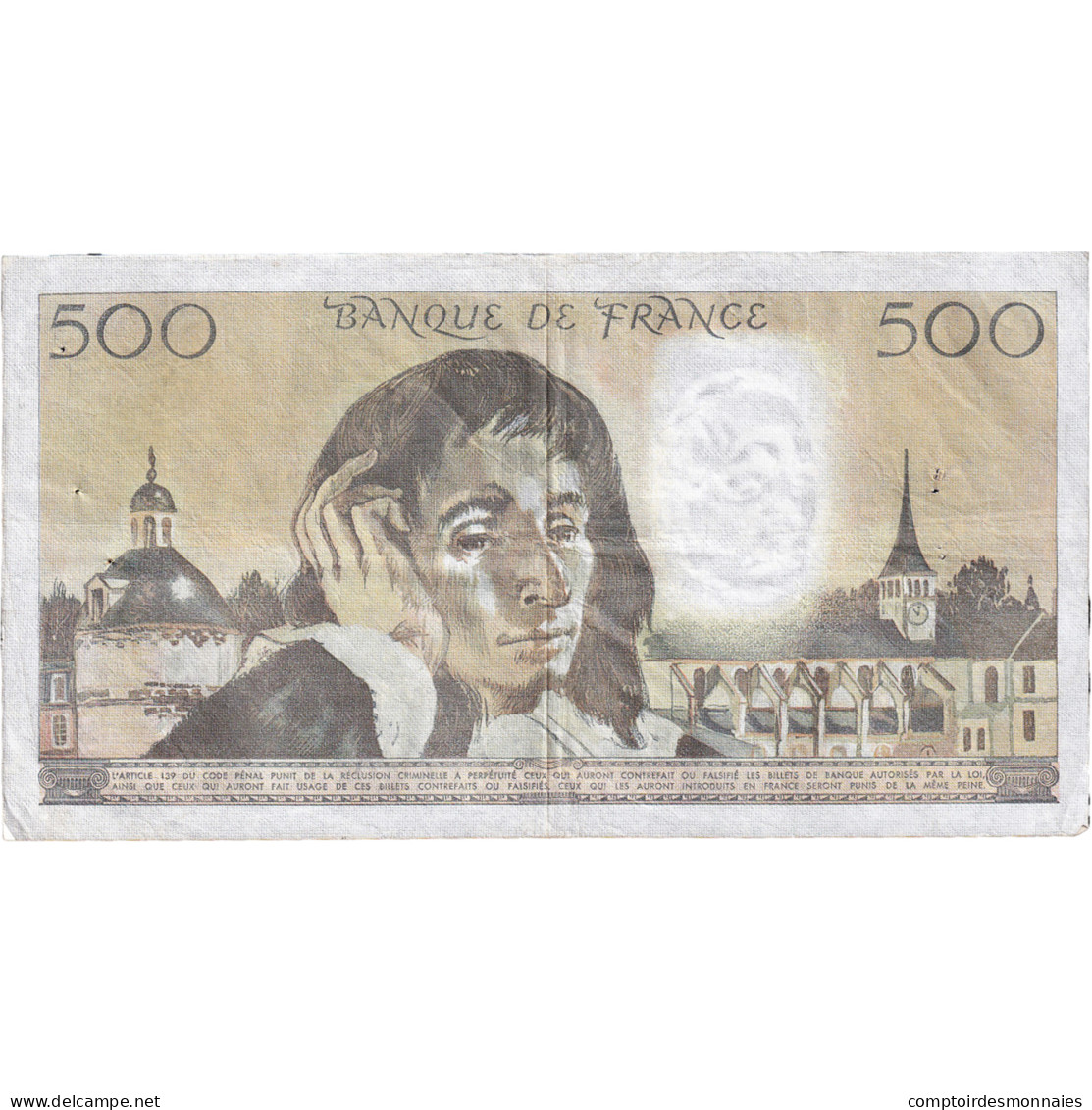 France, 500 Francs, Pascal, 1982, R.163, TTB, Fayette:71.27 - 500 F 1968-1993 ''Pascal''