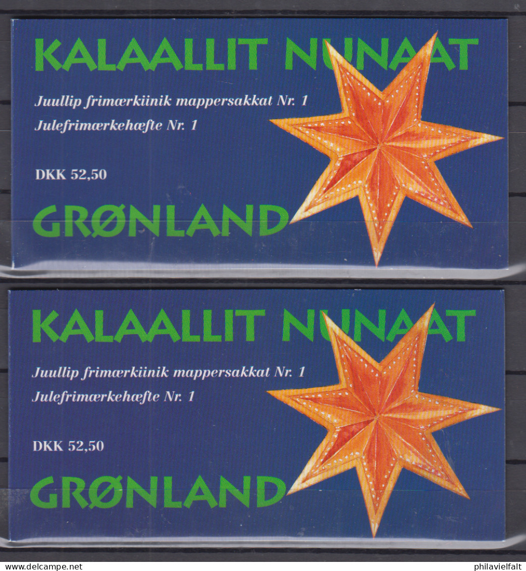 DK-Grönland Weihnachten Markenheftchen MiNo. MH 5 ** Und Mit Ersttagsstempel - Postzegelboekjes