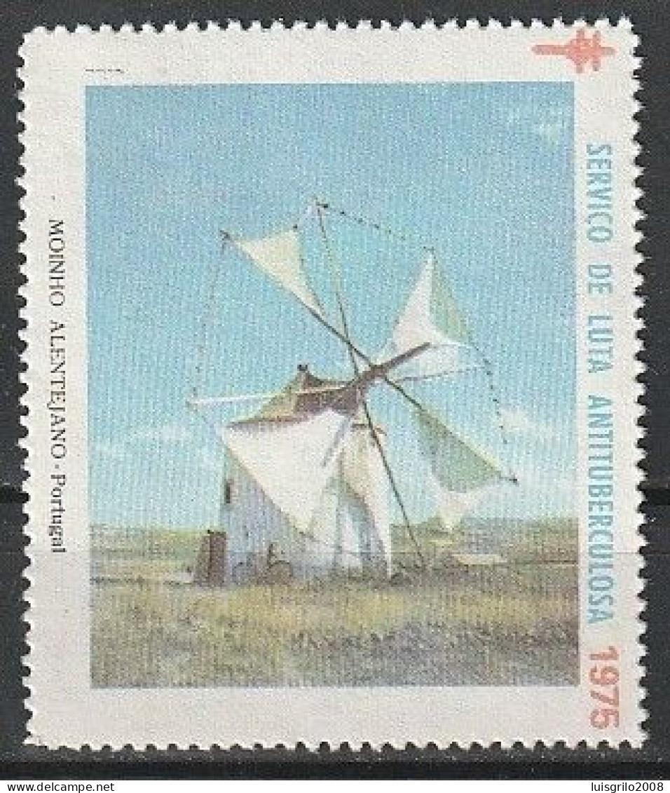 Portugal, Vignettes/ Vinhetas Tuberculosos - Moinhos > Luta Antituberculosa, 1975 -|- MNH - Local Post Stamps