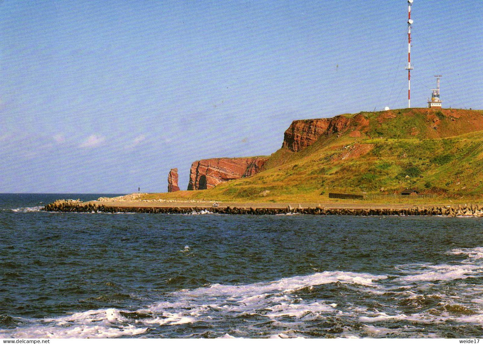 04974 - HELGOLAND - Blick Auf Den Kringel Und Die Westküste Mit Langer Anna - Helgoland