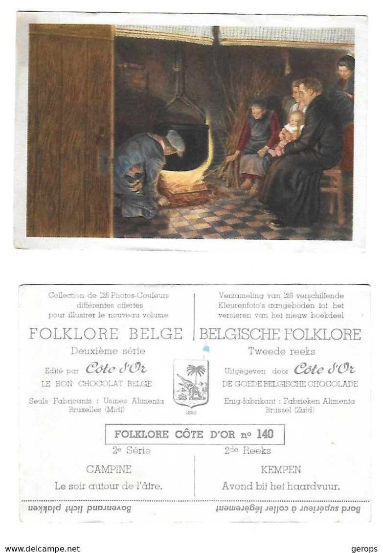11a Cote D'Or Belgische Folklore 2de Reeks Nr 140 Kempen - Côte D'Or