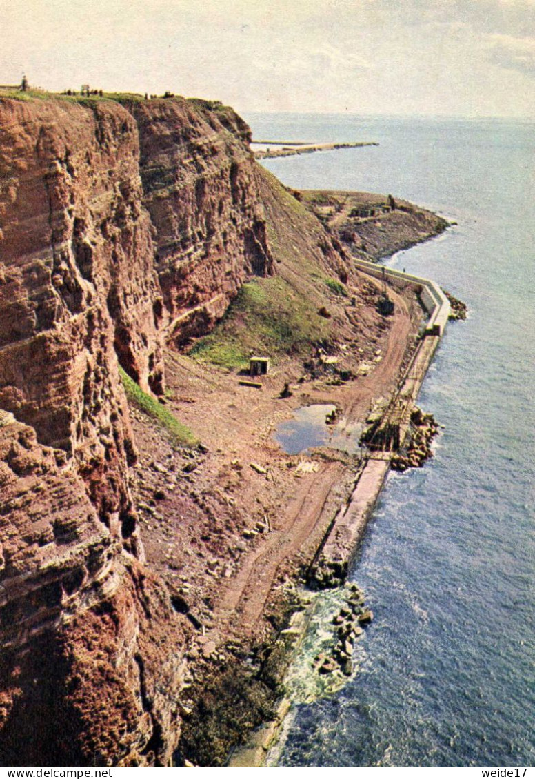 04975 - HELGOLAND - Blick Auf Die Westküste Und Die Zerstörte Brandungsmauer - Helgoland