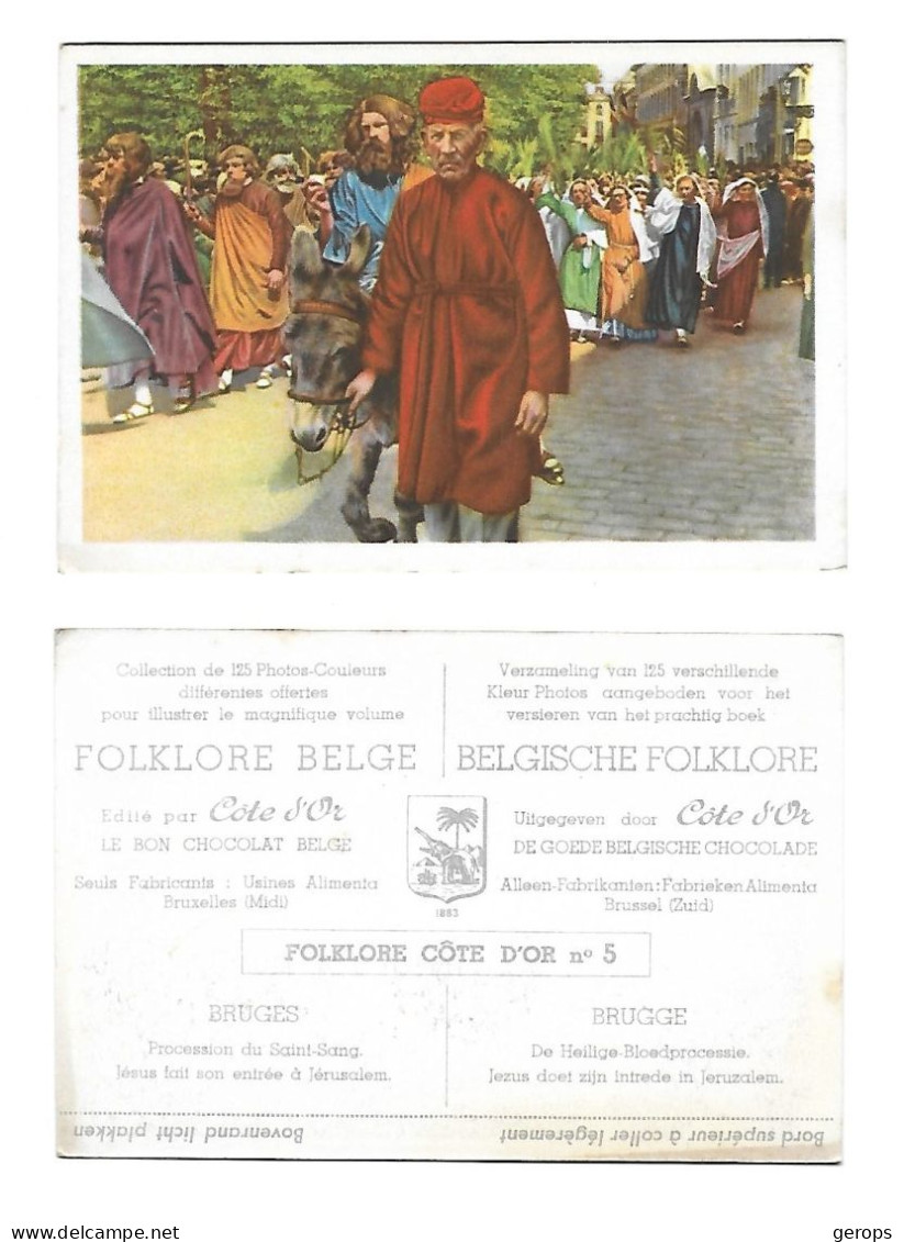 24a Cote D'Or Folklore  Nr 5  Brugge Heilige Bloedpocessie - Côte D'Or