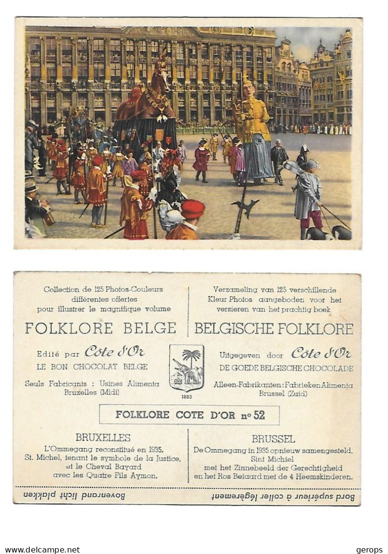 42a Cote D'Or Folklore  Nr 52  Brussel - Côte D'Or